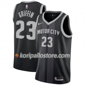 Detroit Pistons Blake Griffin 23 2018-19 Nike City Edition Musta Sininen Miesten Pelipaidat Swingman 